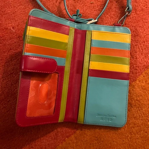 ili New York Wallet Crossbody Bag Leather - Picture 3 of 4